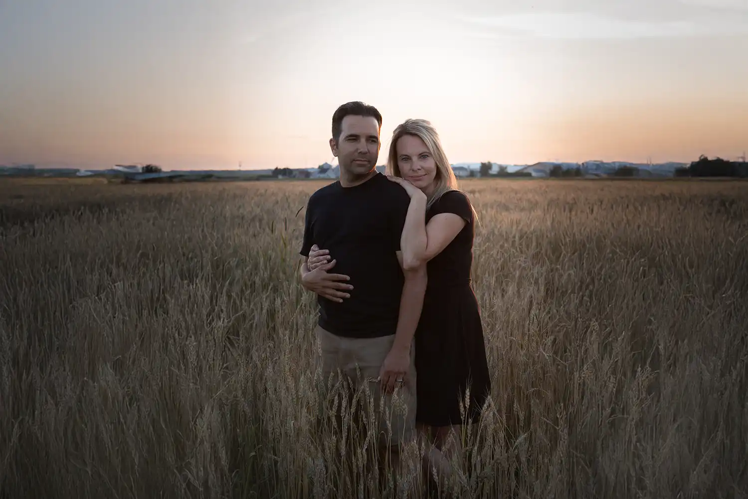 Engagement photography in the sunset
