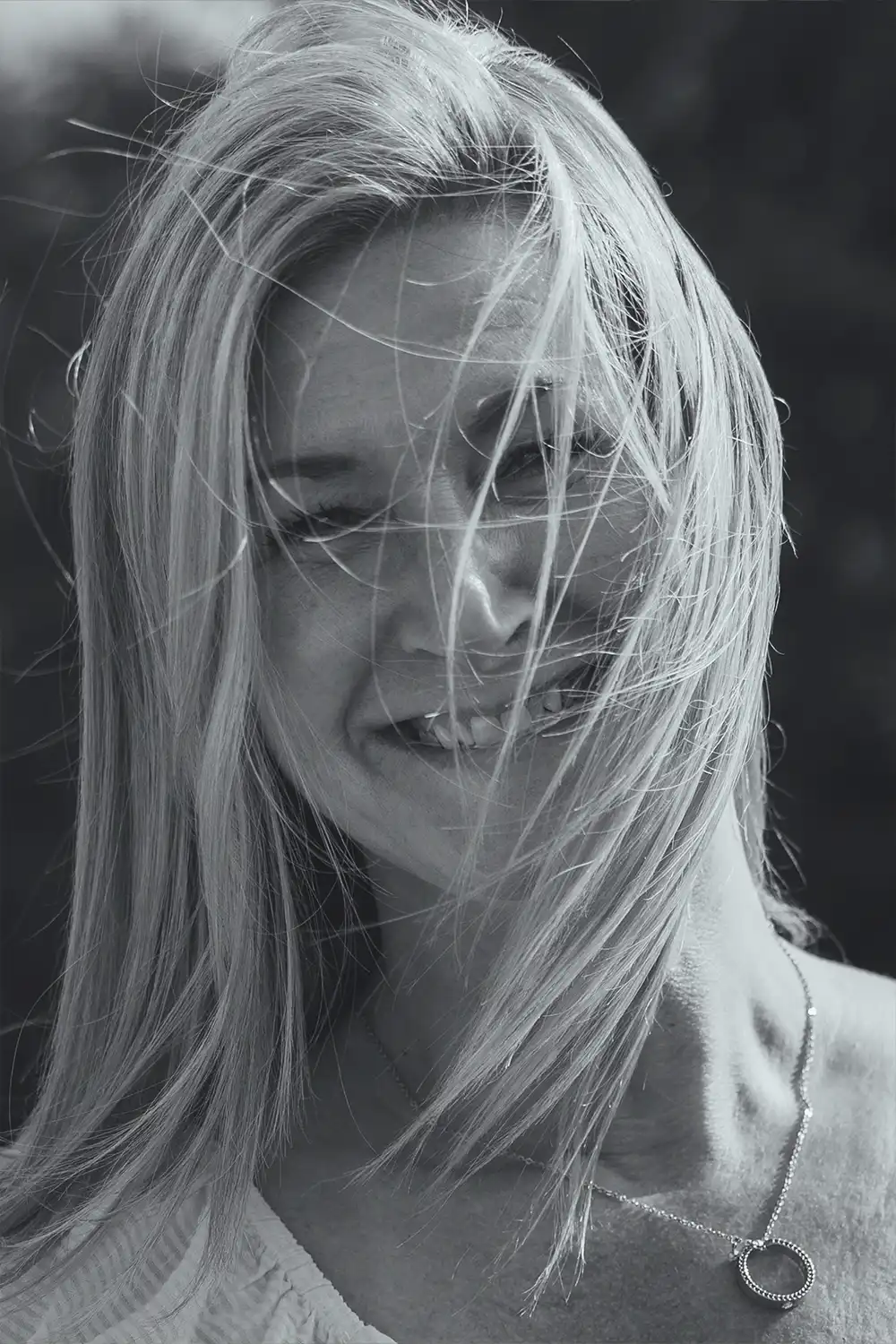 Portrait of a laughing woman